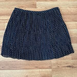 Madewell Women’s Chiffon Polka Dot Blue & White Mini Skirt Size 6